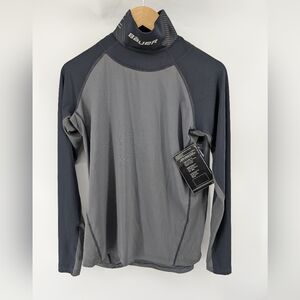 Bauer men's neck protect long sleeve shirt size small new hockey